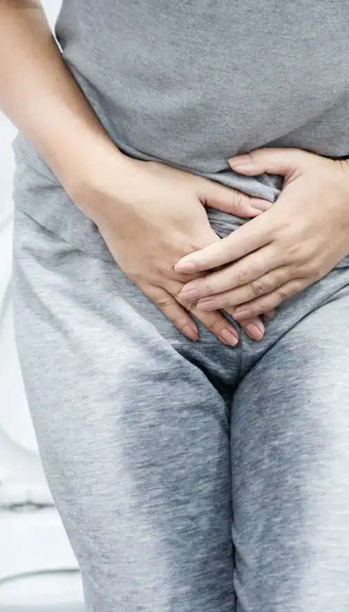 Image of woman had accident and needing stress incontinence treatment Northampton